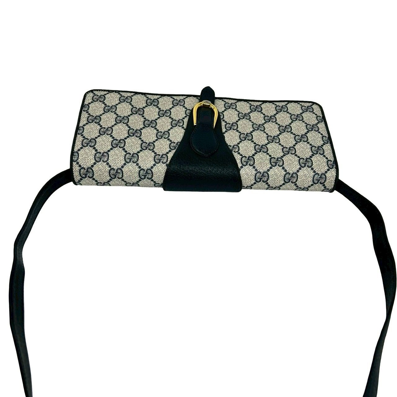 極 美品 希少品 GUCCI グッチ オールドグッチ GG ロゴ 柄 金具 レザー