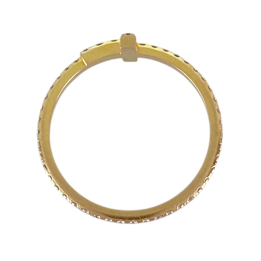 ティファニー TIFFANY&Co. Tワイヤー K18YG ダイヤモンド 10号(50