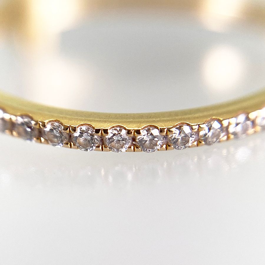 ティファニー TIFFANY&Co. Tワイヤー K18YG ダイヤモンド 10号(50