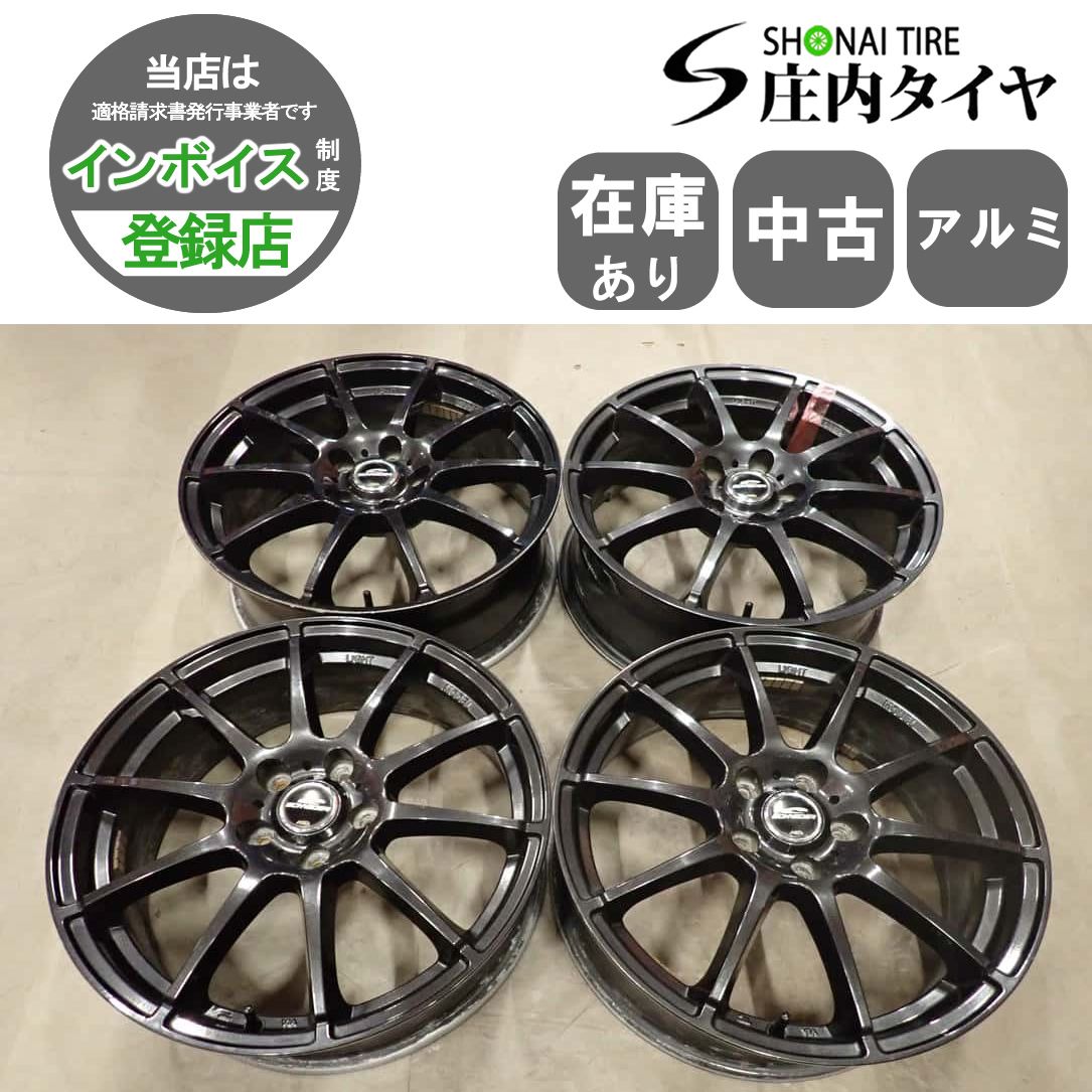 4本SET 会社宛 送料無料 18×7J シュナイダー スタッグ アルミ 5穴 PCD 