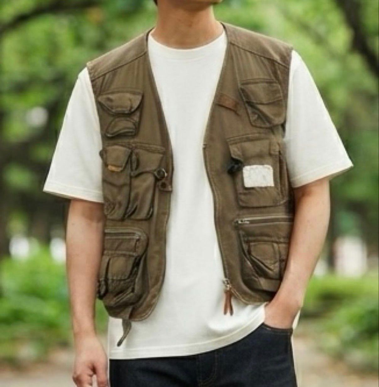 90s〜00s Berkley バークレイ フィッシング ベスト XL ブラウン - メルカリ