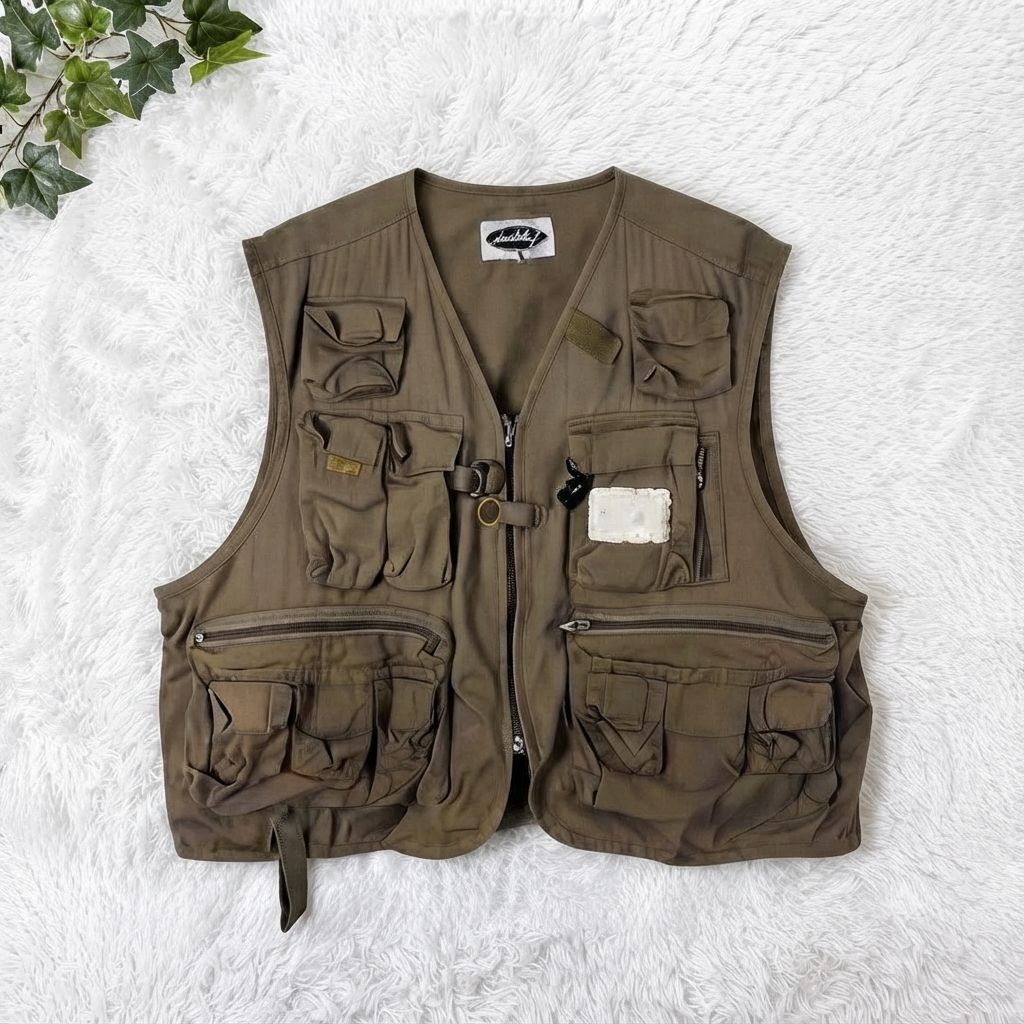 90s〜00s Berkley バークレイ フィッシング ベスト XL ブラウン - メルカリ