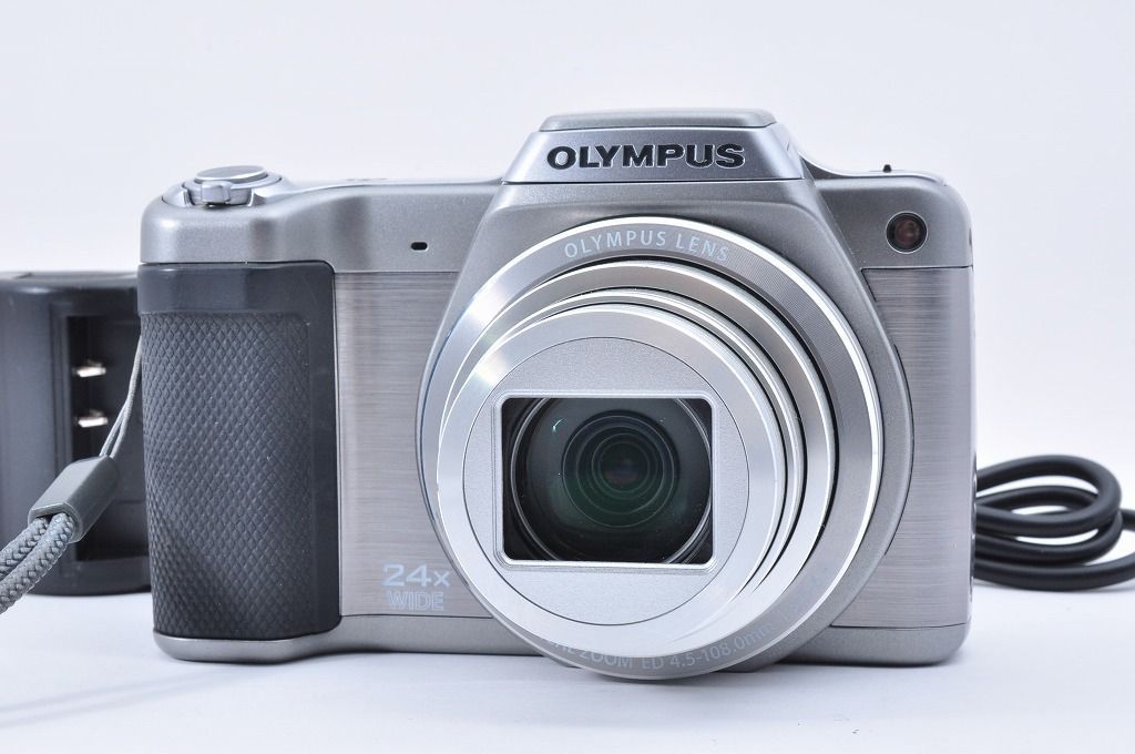 2ヶ月保証付き】OLYMPUS STYLUS SZ-15 シルバー コンデジ 24倍光学