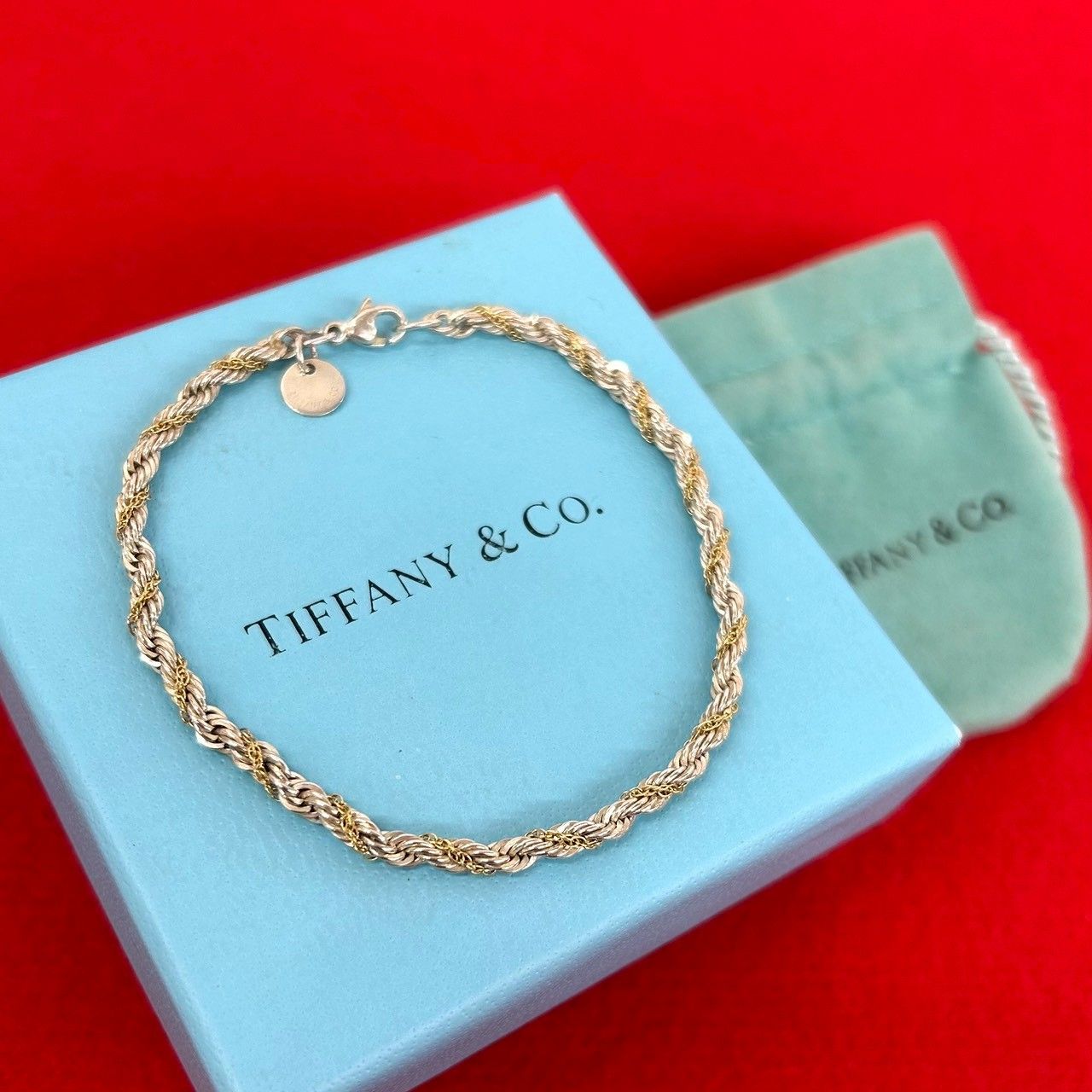 極 美品 袋付き TIFFANY&Co. ティファニー ツイスト ロープ
