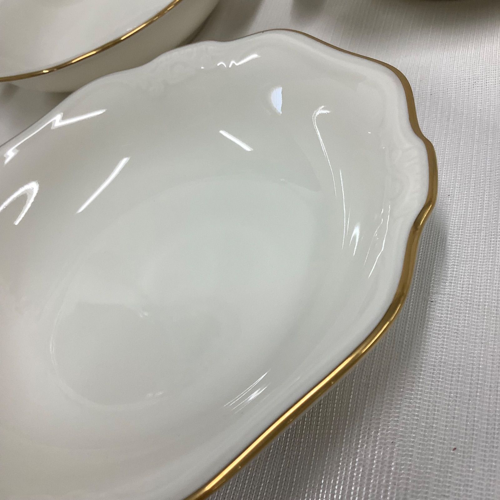 未使用】ノリタケ コンテンポラリー ゴールドトリム 中鉢 5客セット