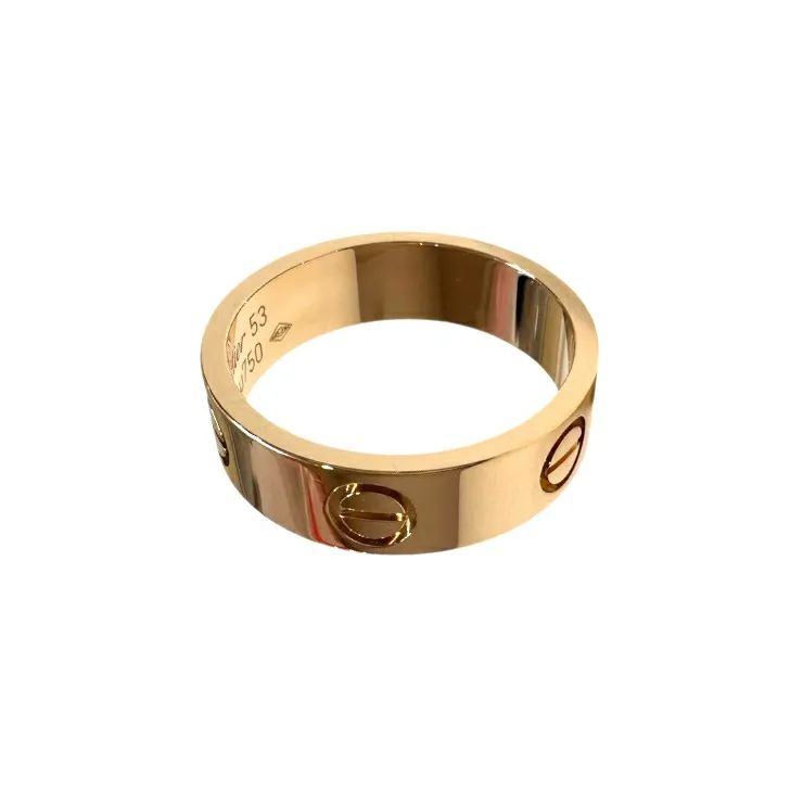 中古特価】 Cartier カルティエ ラブ リング ノーマル 750 PG #53 5.9g