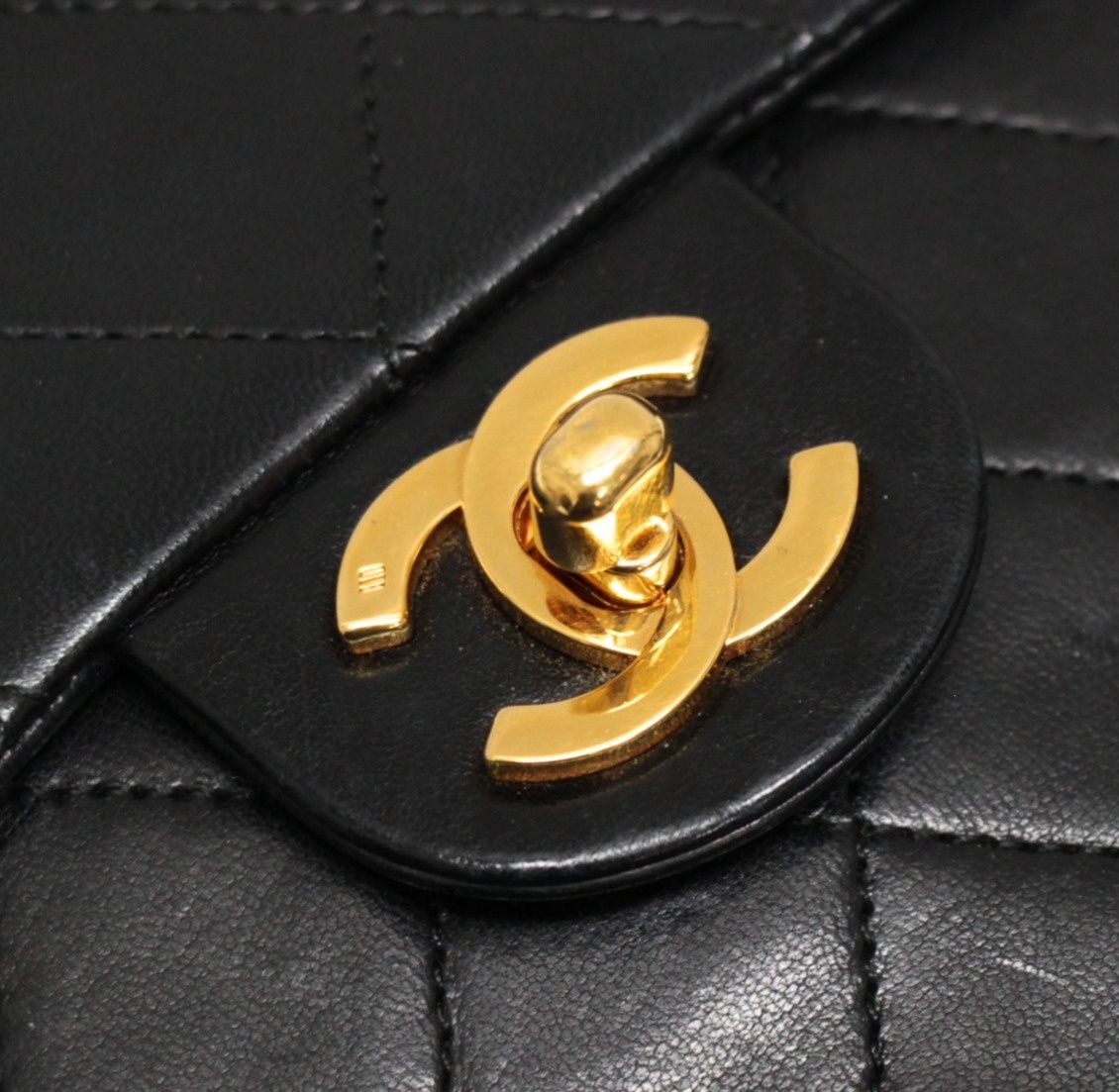CHANEL シャネル ミニマトラッセ17 チェーンショルダーバッグ ラム 黒