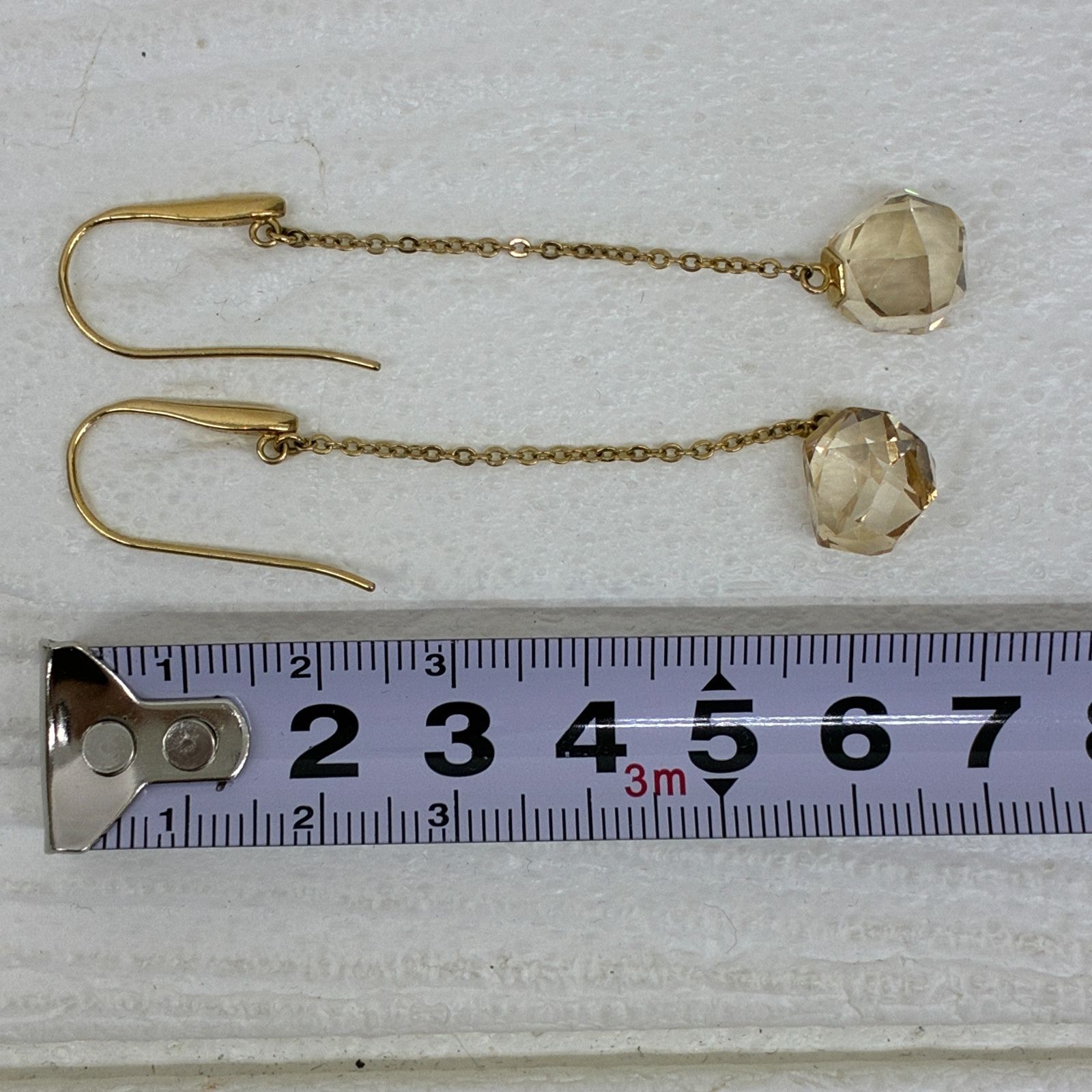 S1362 Swarovski スワロフスキー ピアス ぶら下がり チェーン
