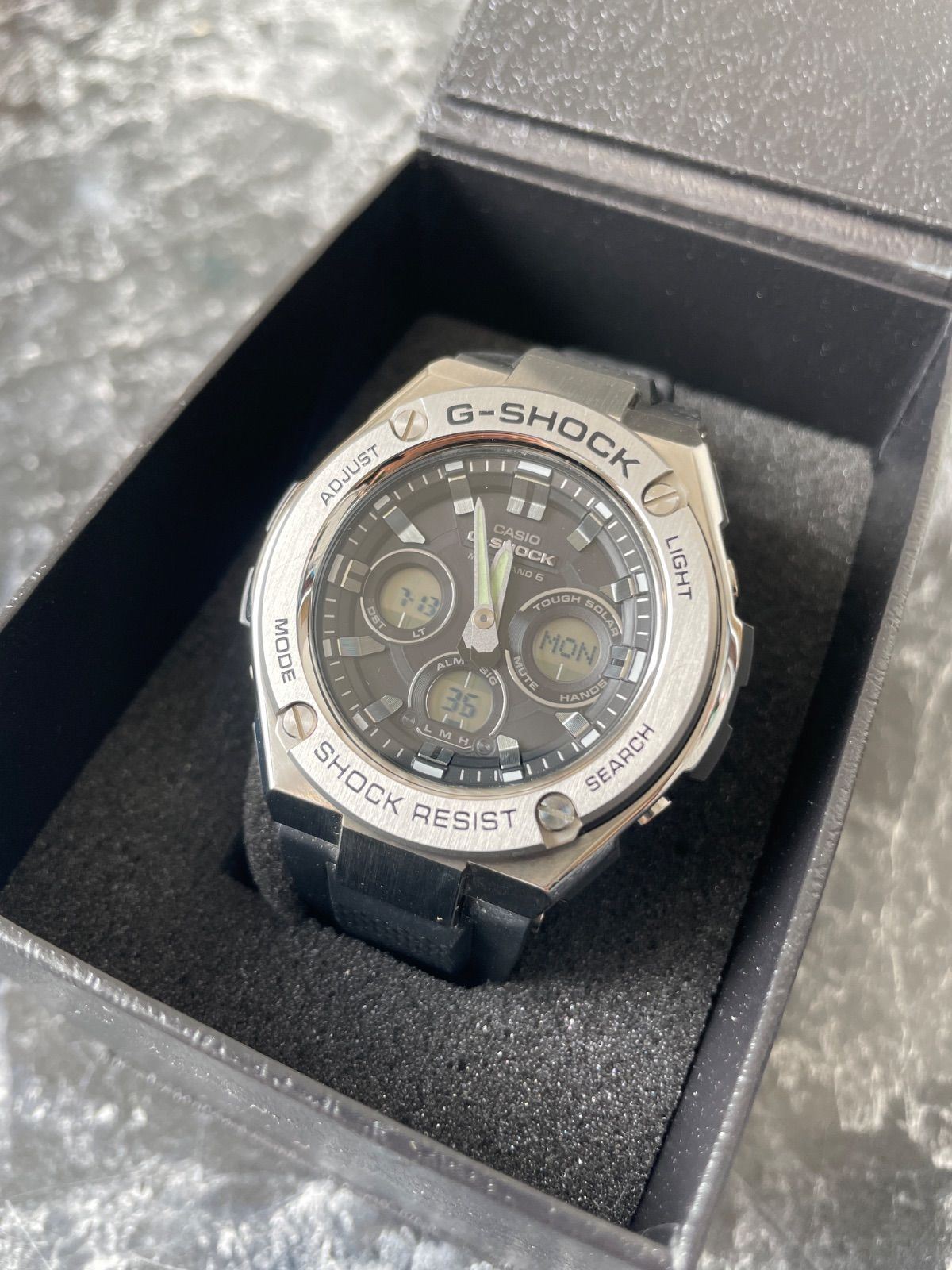 【薄い喫煙臭】CASIO カシオ G-SHOCK GST-W310 ラバーベルト 002A055B