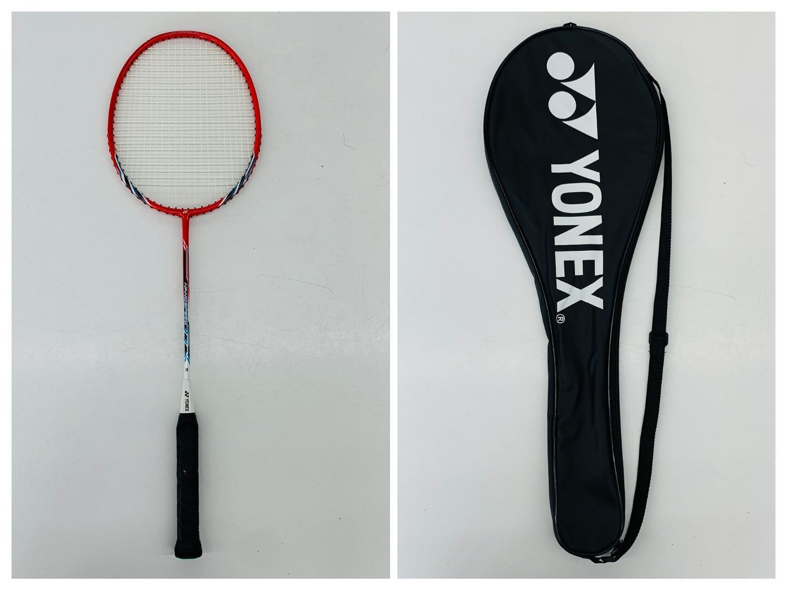 バドミントンラケット NANOSPEED 77 YONEX ヨネックス レッド - メルカリ