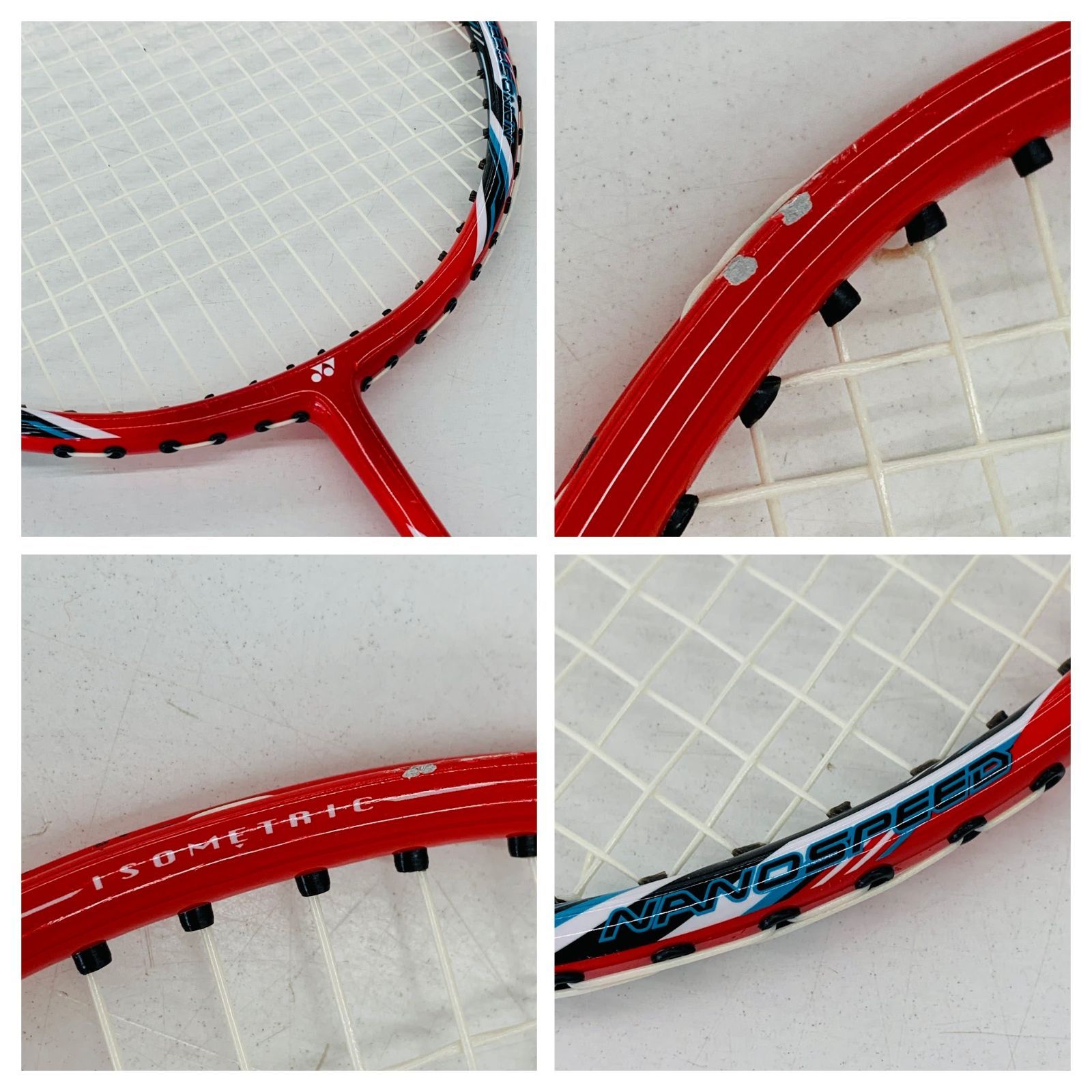 バドミントンラケット NANOSPEED 77 YONEX ヨネックス レッド - メルカリ