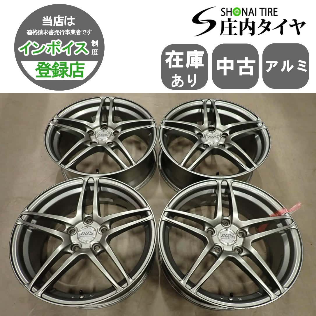 4本SET 会社宛 送料無料 17×7J ヨコハマ AVS MODEL5 アルミ 5穴 PCD 114.3mm +50 ハブ径 73mm CX-5 エスティマ オデッセイ 特価 NO,I7102