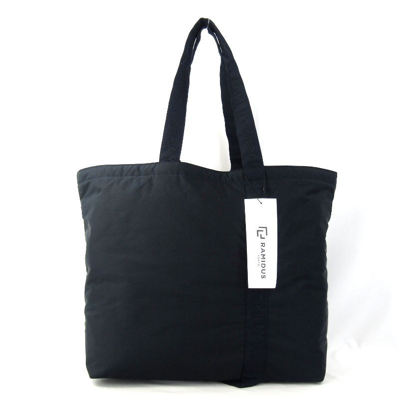 未使用 RAMIDUS × fragment design ラミダス フラグメントデザイン トートバッグ TOTE BAG (L) B022003 2WAY 日本製 ネイビー 47000302