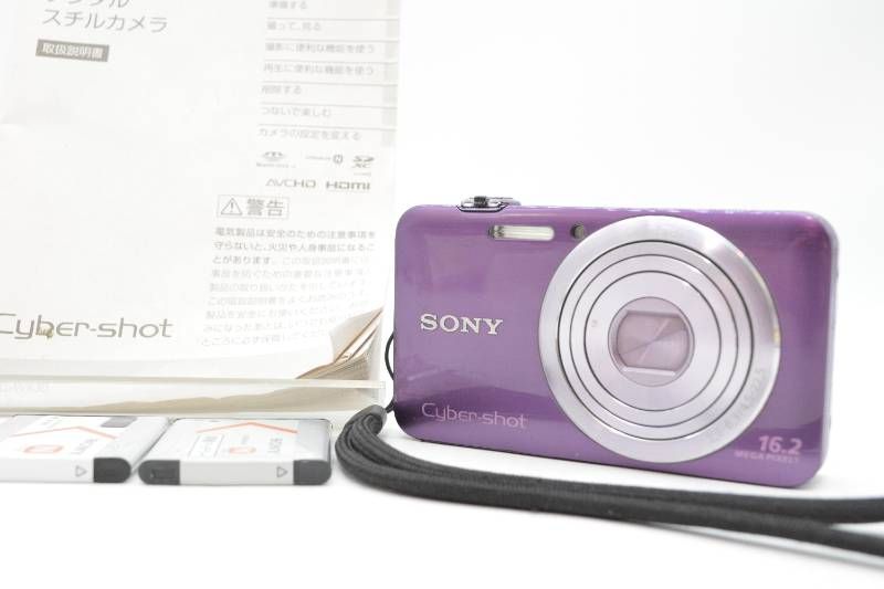 ■【動作品】ソニー SONY Cyber-shot DSC-WX30 パープル 16.2MP デジタルカメラ