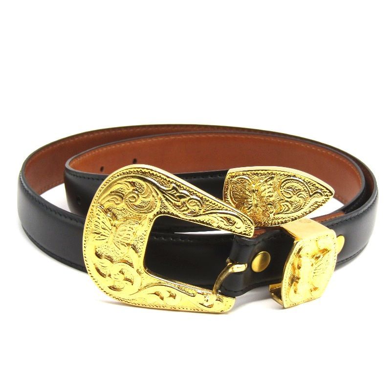 美品 NEEDLES ニードルズ ベルト Papillon Western Tip Belt