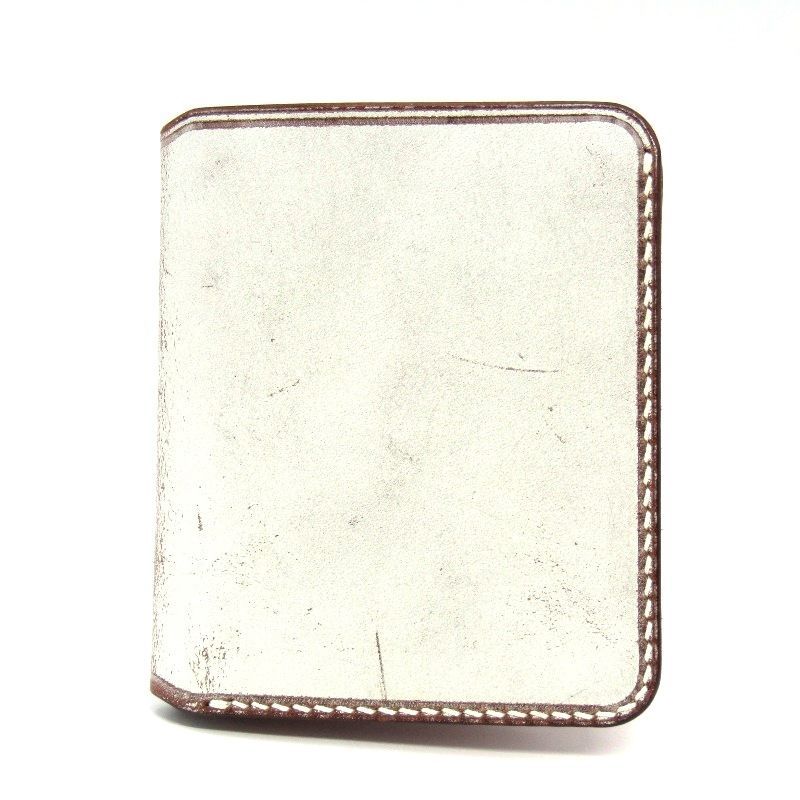 6T leatherworks シックスティー レザーワークス 二つ折り財布 MIYAKO  薄型 小銭入れ付 日本製 ホワイト 白 61005993 6T leatherworks シックスティー レザーワークス 二つ折り財布 MIYAKO
