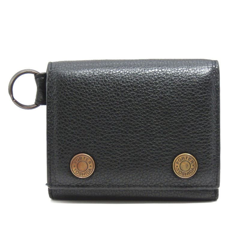 PORTER SHRINK TRI PURSE 黒 381-03109 財布 PORTER ポーター 三つ折り財布 シュリンク 381-03109 SHRINK TRI PURSE