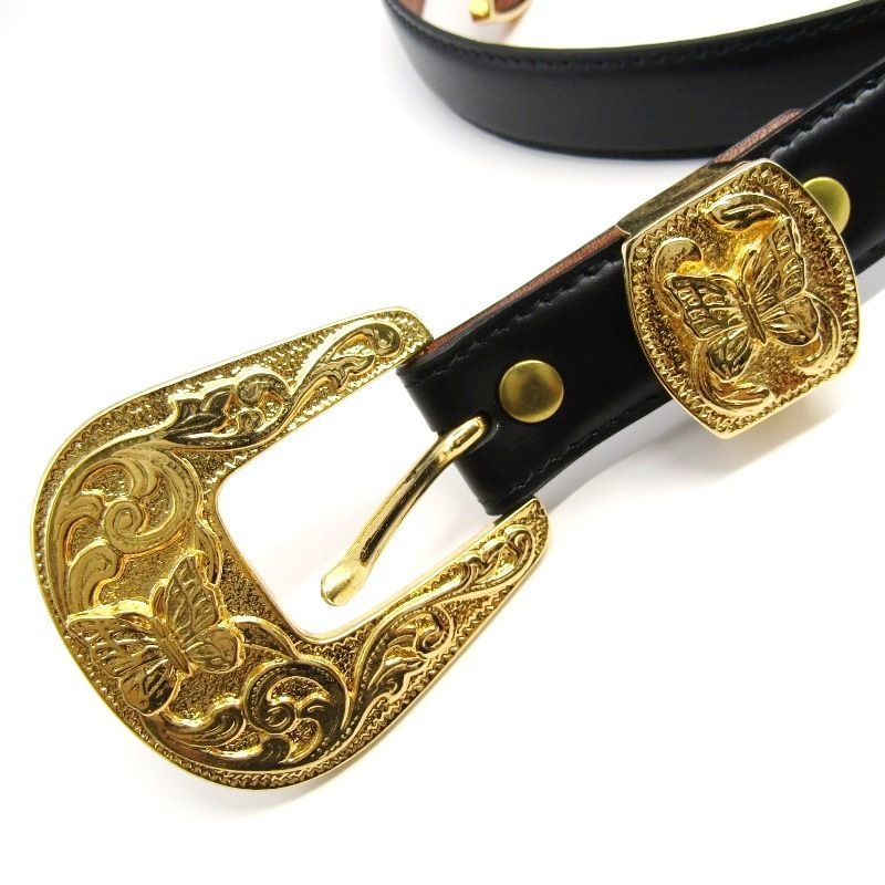 美品 NEEDLES ニードルズ ベルト Papillon Western Tip Belt