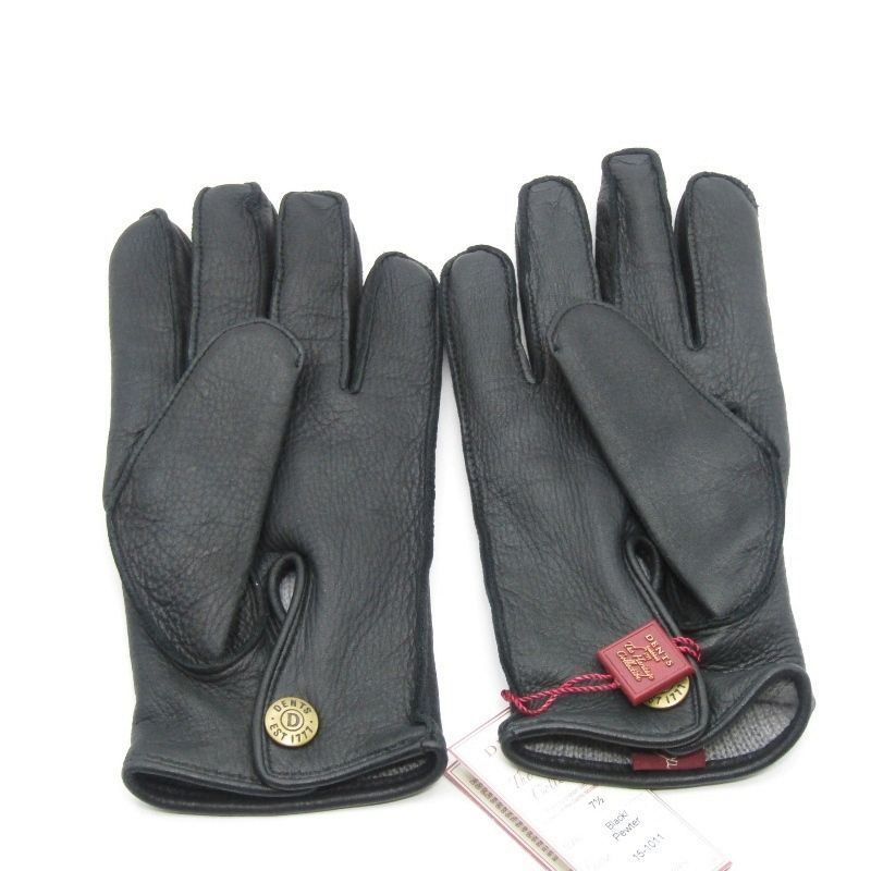 美品 DENTS デンツ レザーグローブ 15-1011 ディアスキン 鹿革