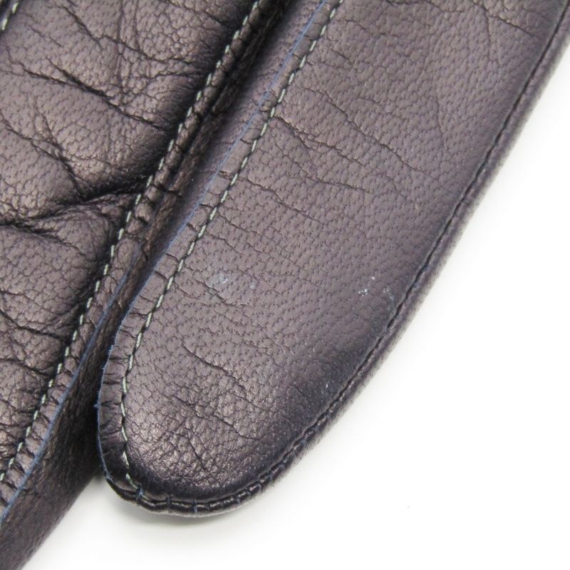 美品 ANDREANO アンドレアーノ レザーグローブ 羊革 ニットコンビ