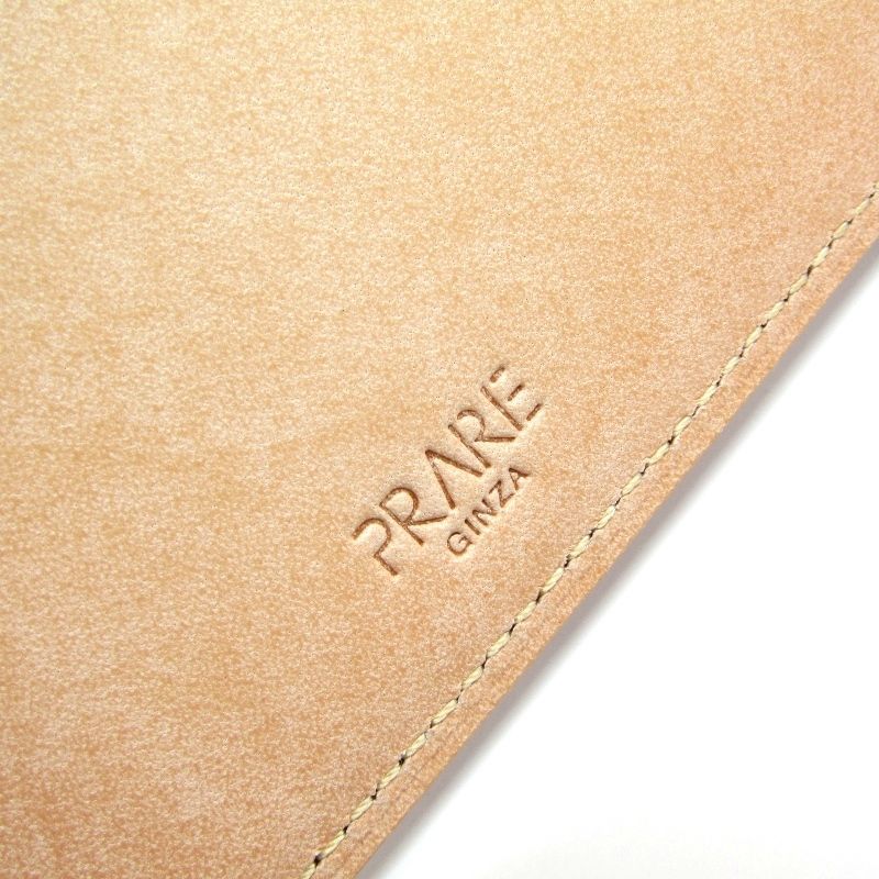 未使用 PRARE GINZA プレリーギンザ 二つ折り財布 NP47724 ナチュラル