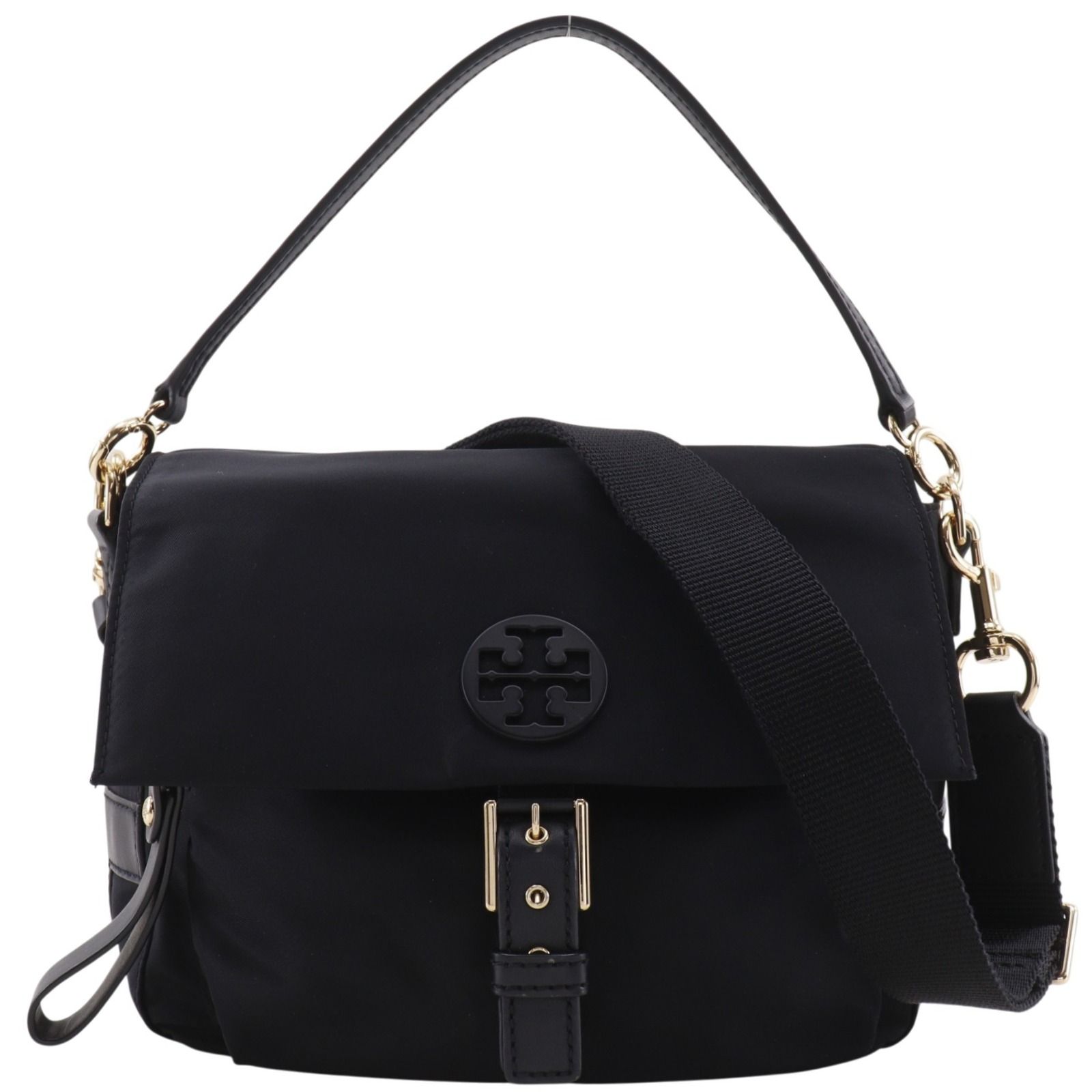 【Tory Burch】トリーバーチ ティルダ 2WAYショルダー ナイロン 黒 レディース ハンドバッグ