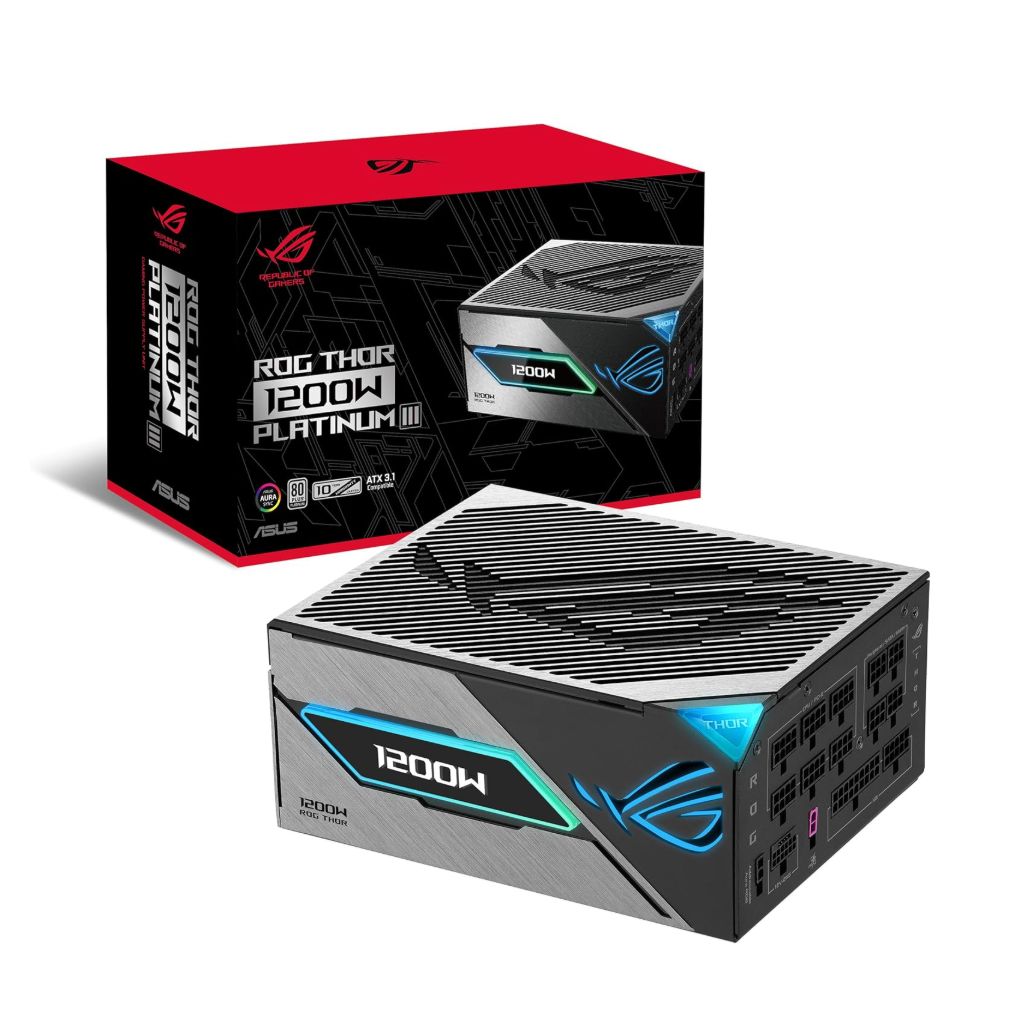 中古・動作品　ASUS ROG Thor 1200W Titanium III 電源ユニット ROG-THOR-1200P3