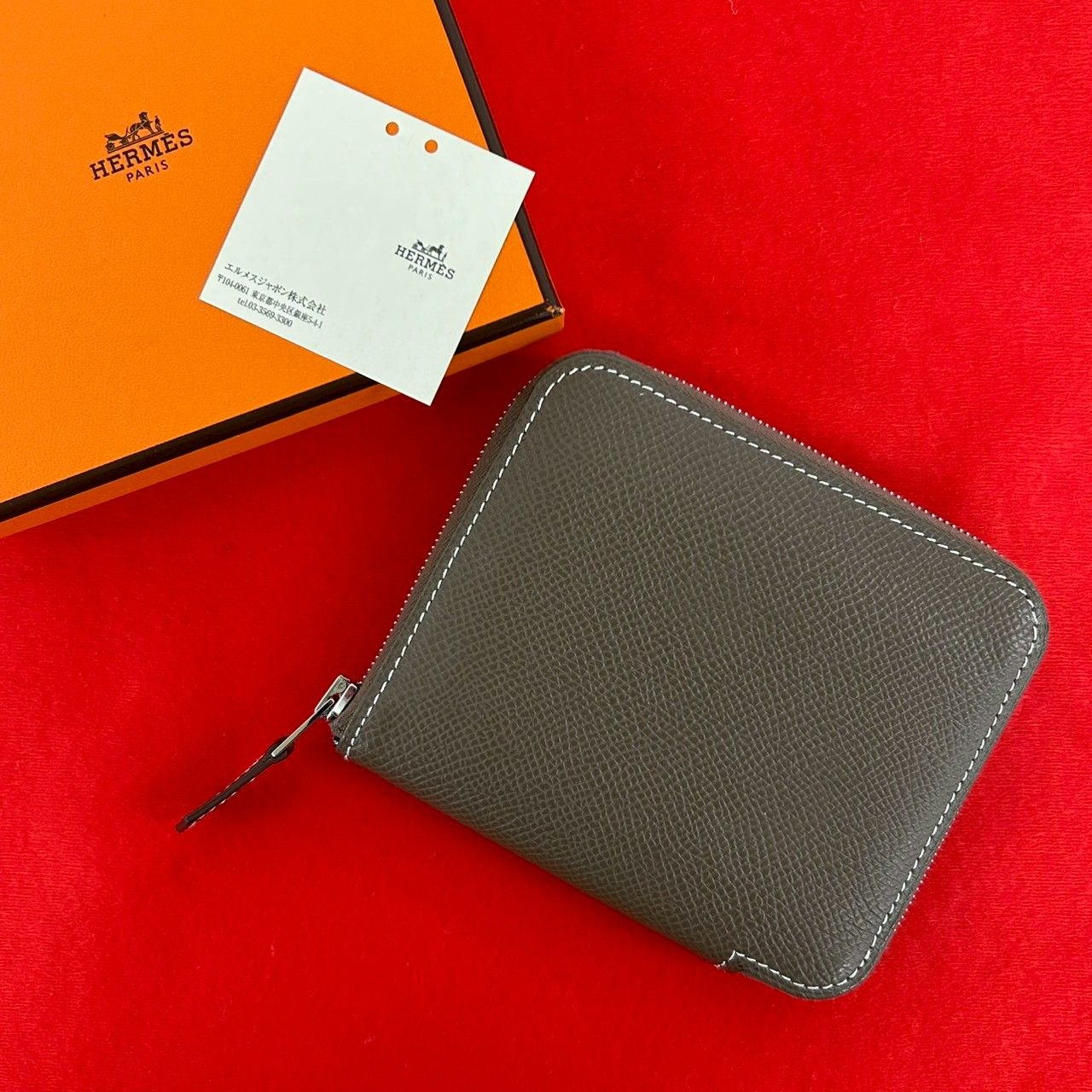 未使用保管品 箱付 K刻印 HERMES エルメス アザップ シルクイン