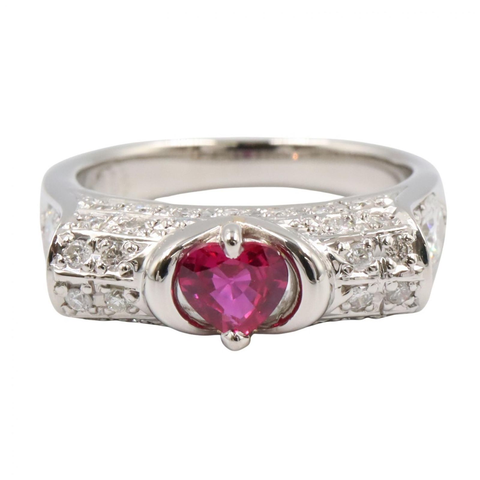 ジュエリー JEWELRY リング・指輪 サファイア ダイヤモンド リング ｻﾌｧｲｱ 7.5g #9 Pt900プラチナ ダイヤモンド リング レディース Used A
