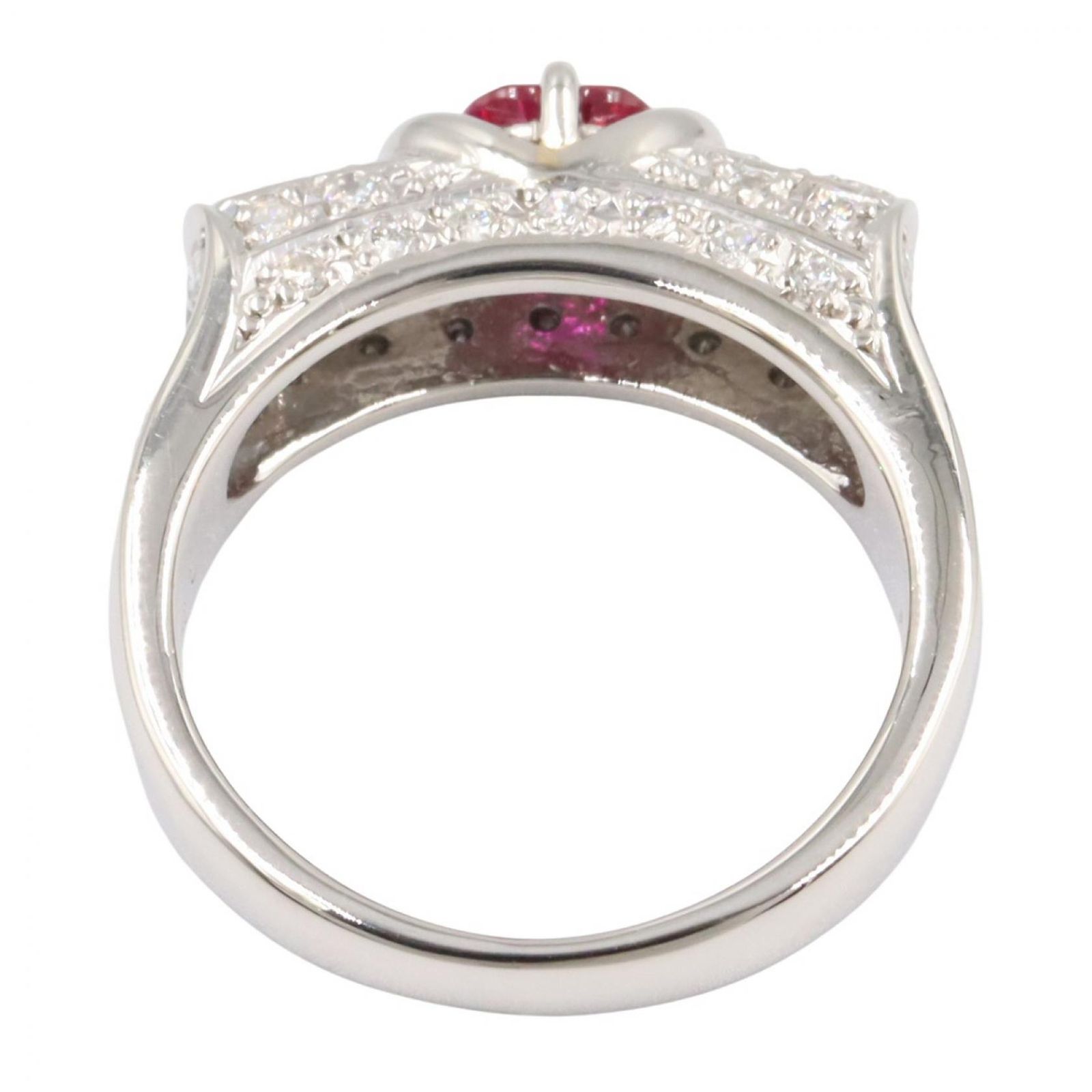 ジュエリー JEWELRY リング・指輪 サファイア ダイヤモンド リング ｻﾌｧｲｱ 7.5g #9 Pt900プラチナ ダイヤモンド リング レディース Used A