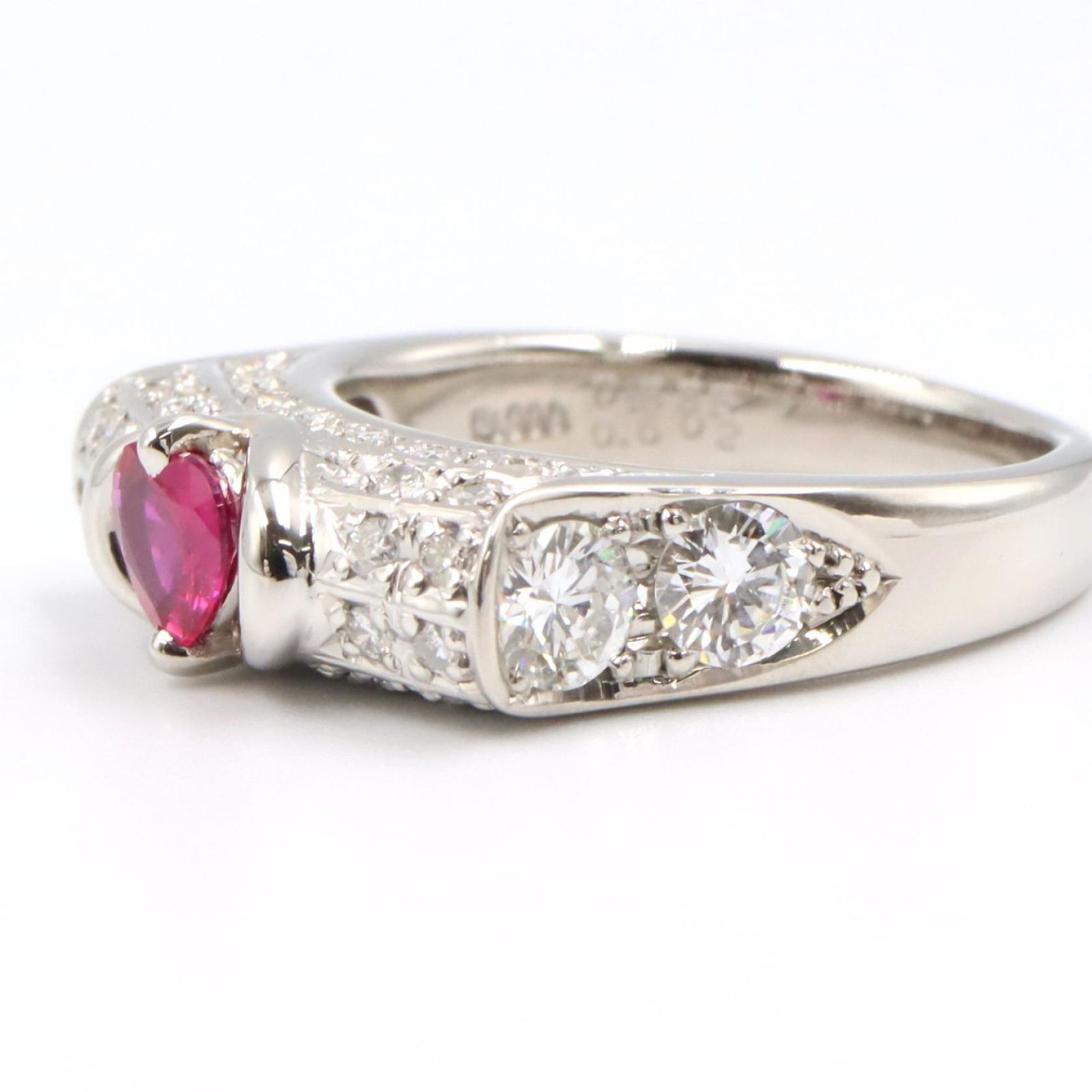 ジュエリー JEWELRY リング・指輪 サファイア ダイヤモンド リング ｻﾌｧｲｱ 7.5g #9 Pt900プラチナ ダイヤモンド リング レディース Used A
