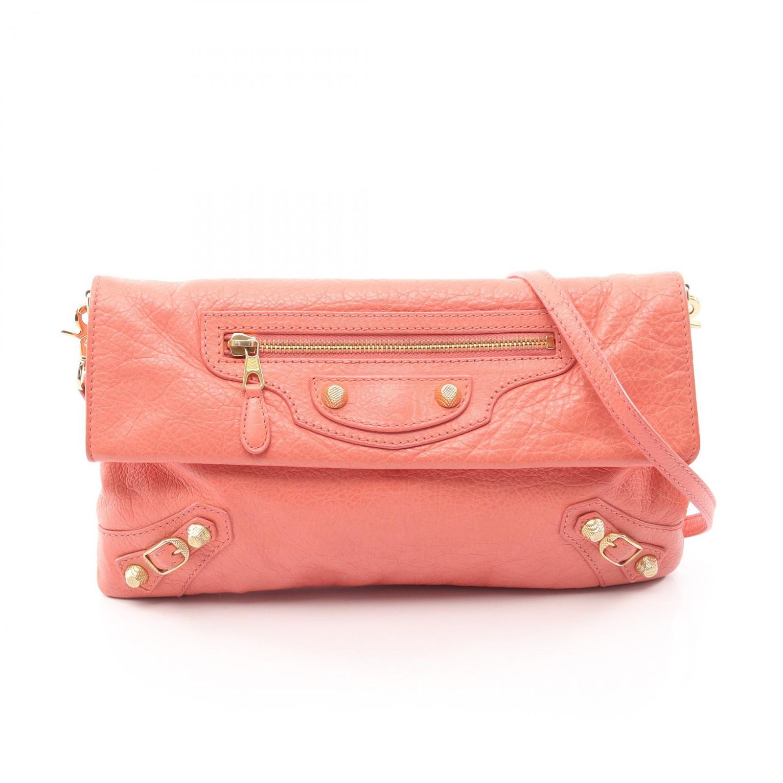 バレンシアガ BALENCIAGA セカンドバッグ クラッチバッグ ジャイアントエンベロープ 2WAY オレンジ レザー ジャイアント エンベロープ クラッチバッグ レディース