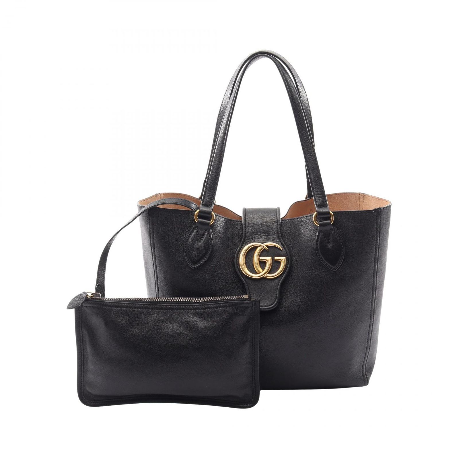 グッチ GUCCI トートバッグ DAHLIA ダリア 652680 ブラック レザー ダリア トートバッグ レディース Used B