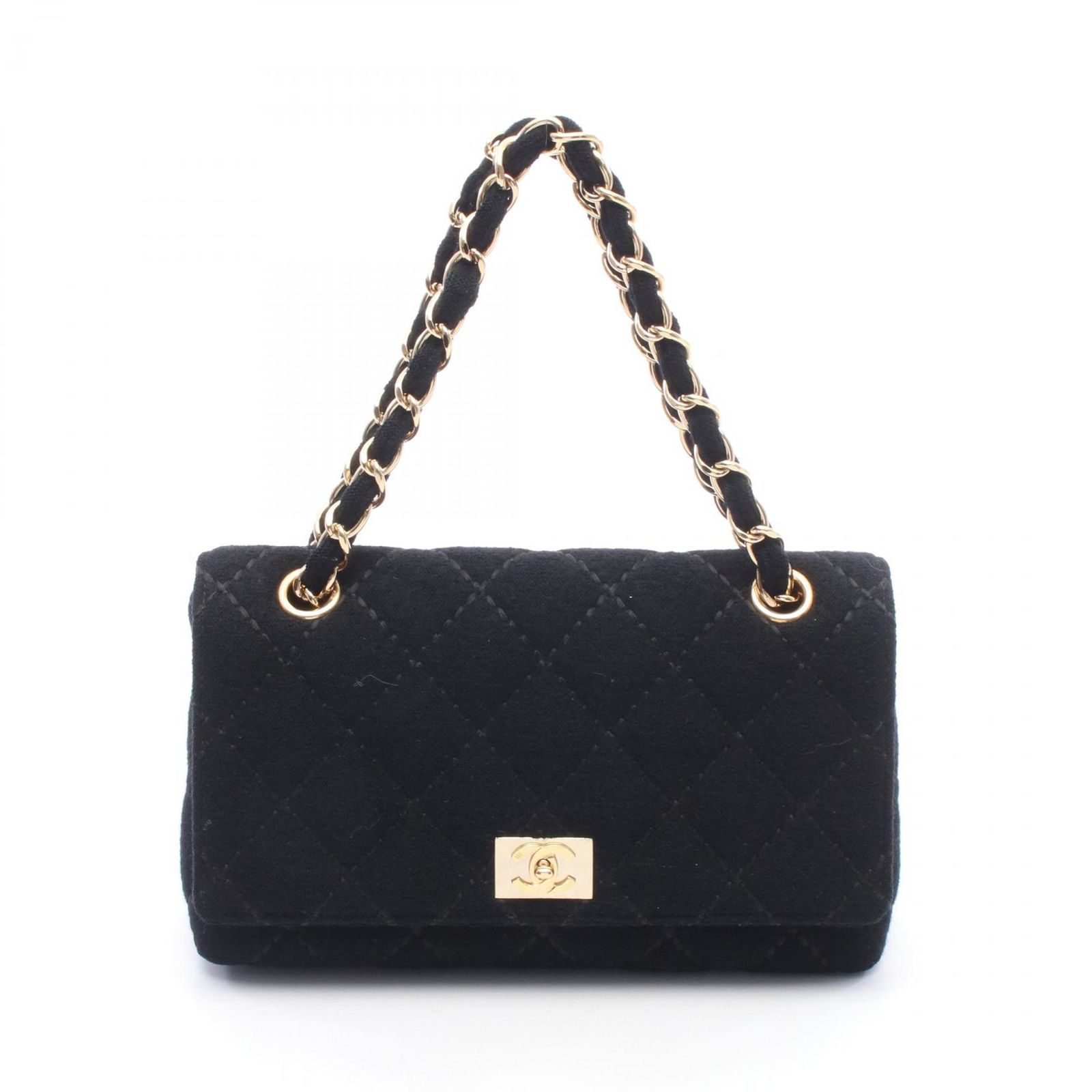 シャネル CHANEL ハンドバッグ ワイルドステッチ ブラック その他 ワイルドステッチ チェーンハンド レディース Used A