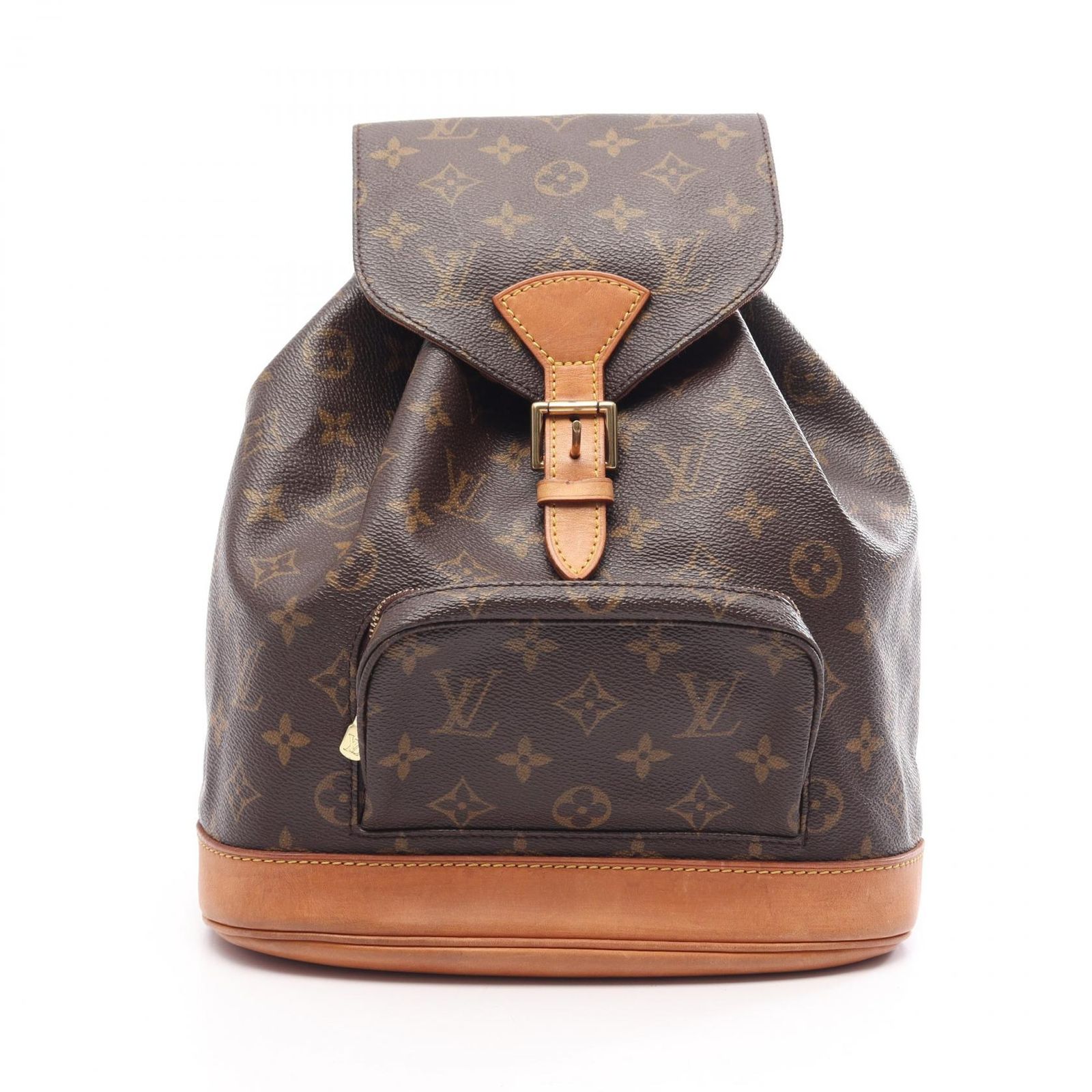 ルイ・ヴィトン LOUIS VUITTON リュックサック バックパック モンスリMM M51136 PVCコーティングキャンバス レザー モンスリMM レディース Used B