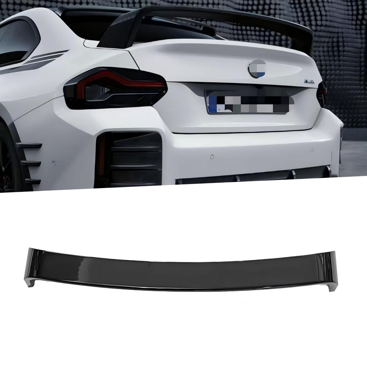 BMW G87 G42 2021-2025対応 リアウイング 尾翼 ABS製 ブラック 外装アクセントパーツ 交換取付式