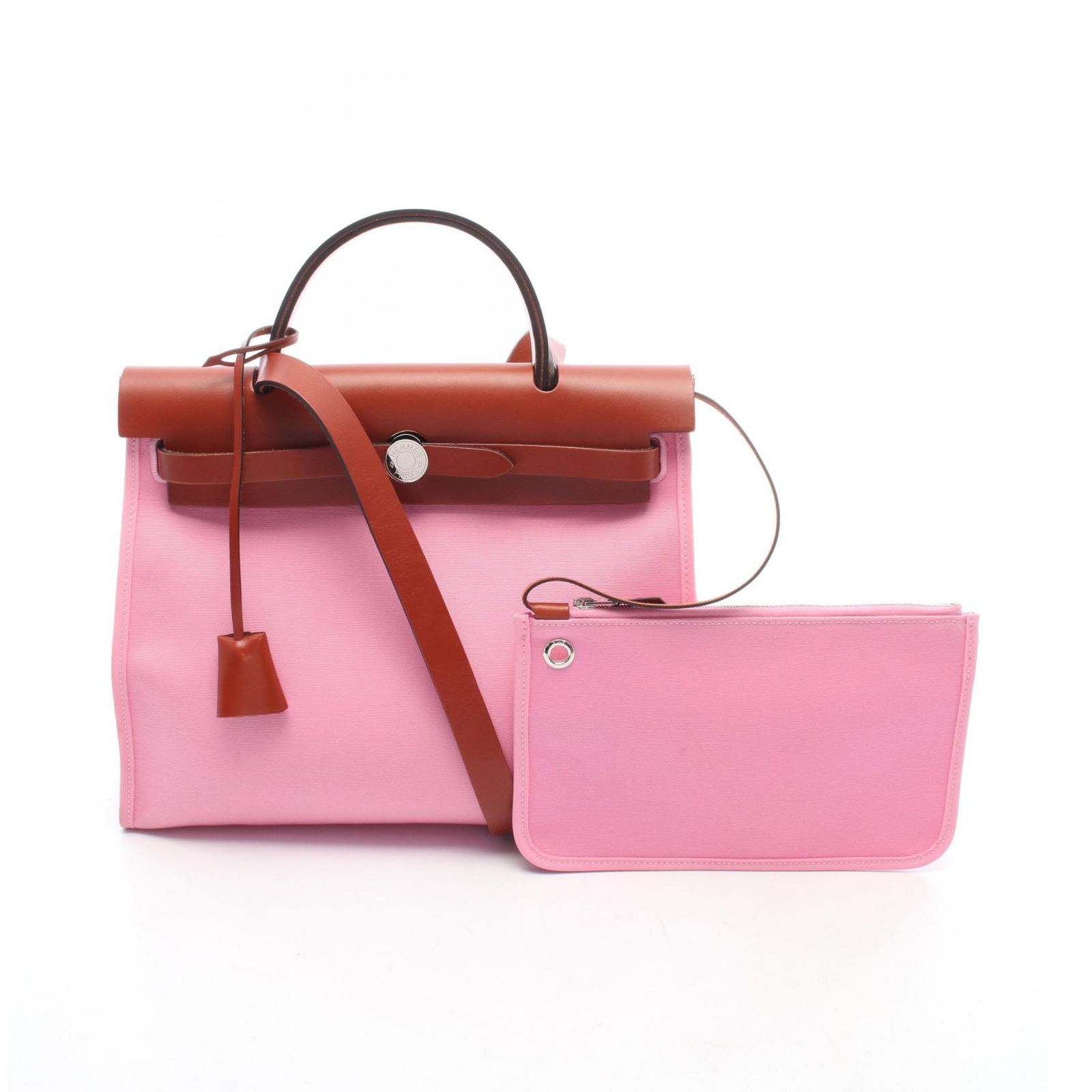 エルメス HERMES ハンドバッグ エールバッグジップPM 2WAY ピンク/ルージュデュセス レザー エールバッグジップPM レディース Used A