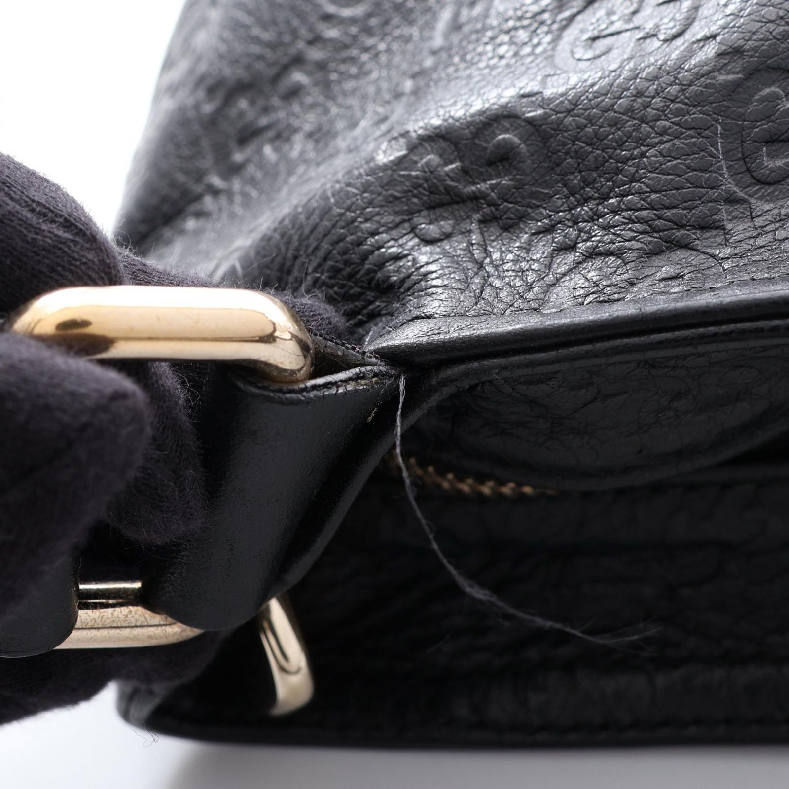 ✨GUCCI✨グッチ✨GG柄✨ブラック✨201446✨ショルダーバッグ✨ グッチ GUCCI ショルダーバッグ グッチシマ 201446 ブラック レザー