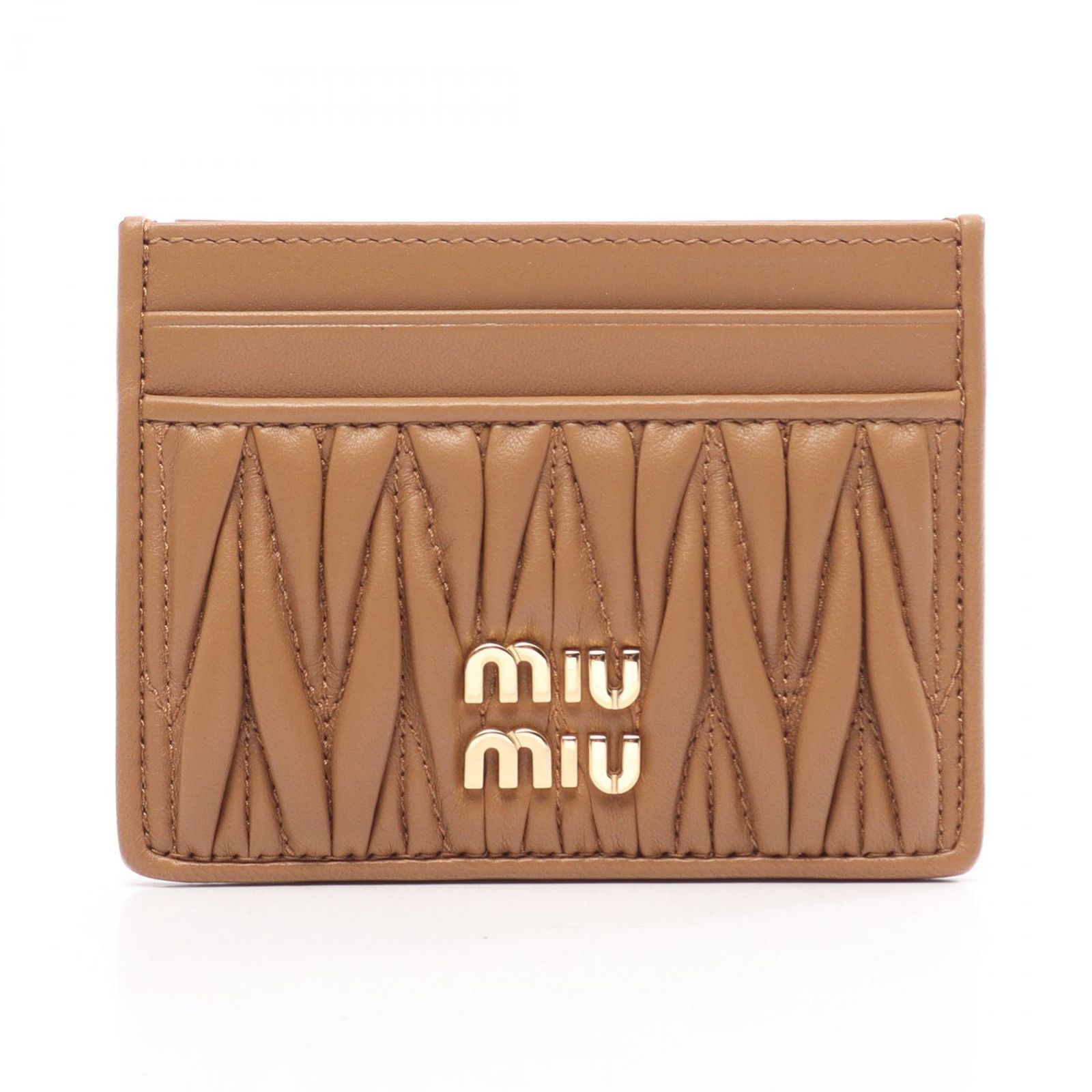 ミュウ ミュウ Miu Miu カードケース MATELASSE\'MIU マテラッセ 5MC076AFPPF098L レザー カードケース レディース 新品