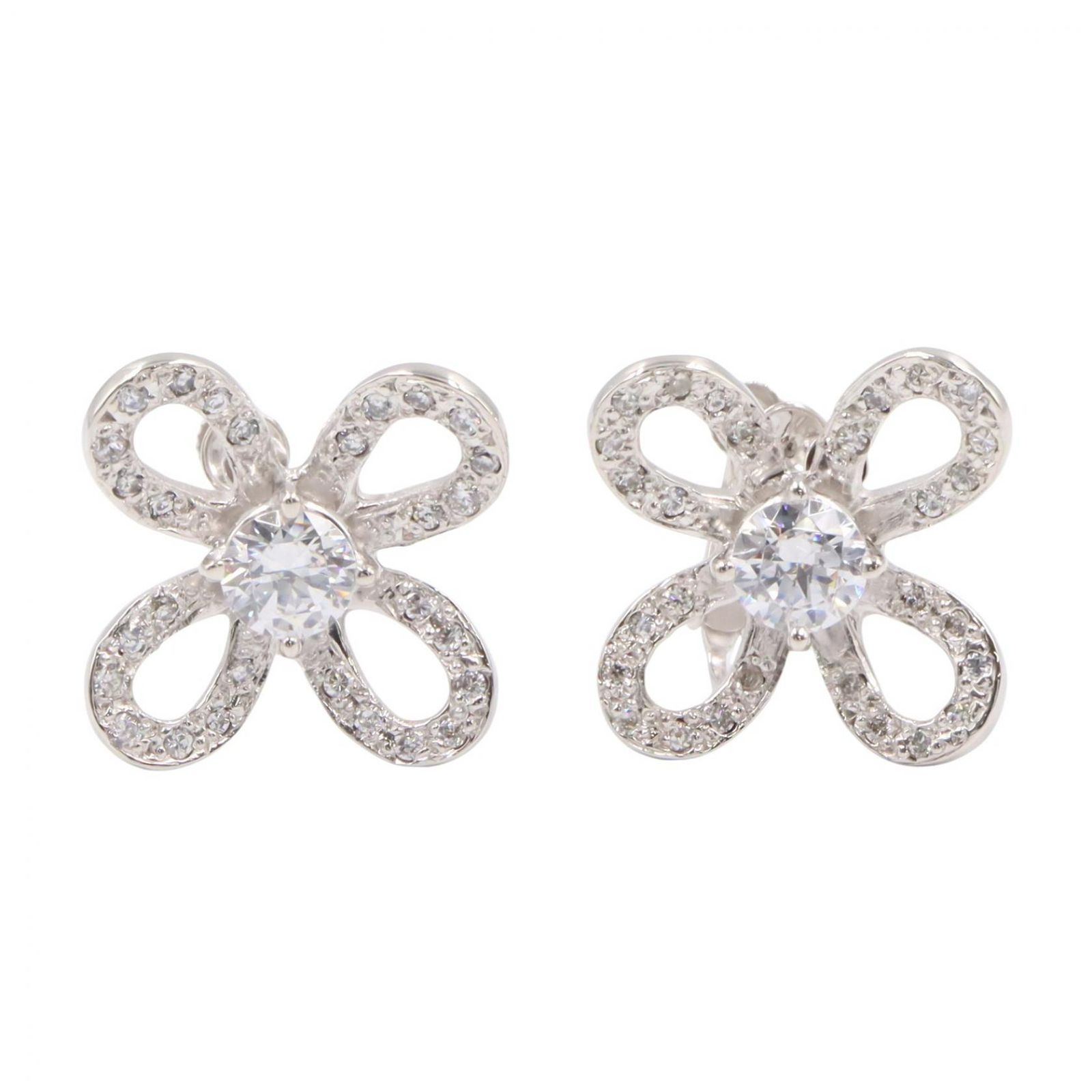 ジュエリー JEWELRY イヤリング ダイヤモンド イヤリング ﾀﾞｲﾔ 9.0g K18WG（ホワイトゴールド） ダイヤモンド イヤリング レディース Used A