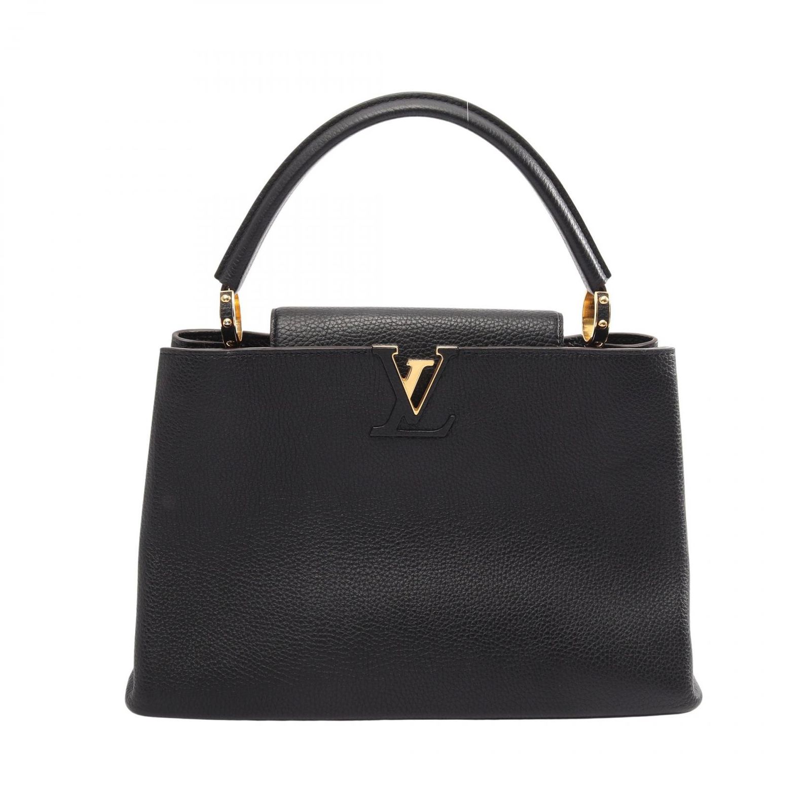 ルイ・ヴィトン LOUIS VUITTON ハンドバッグ カプシーヌMM M48864 ノワール レザー カプシーヌMM レディース Used B