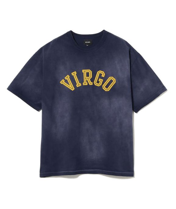 BEAMS フェイディド カレッジ Tシャツ ネイビー XL