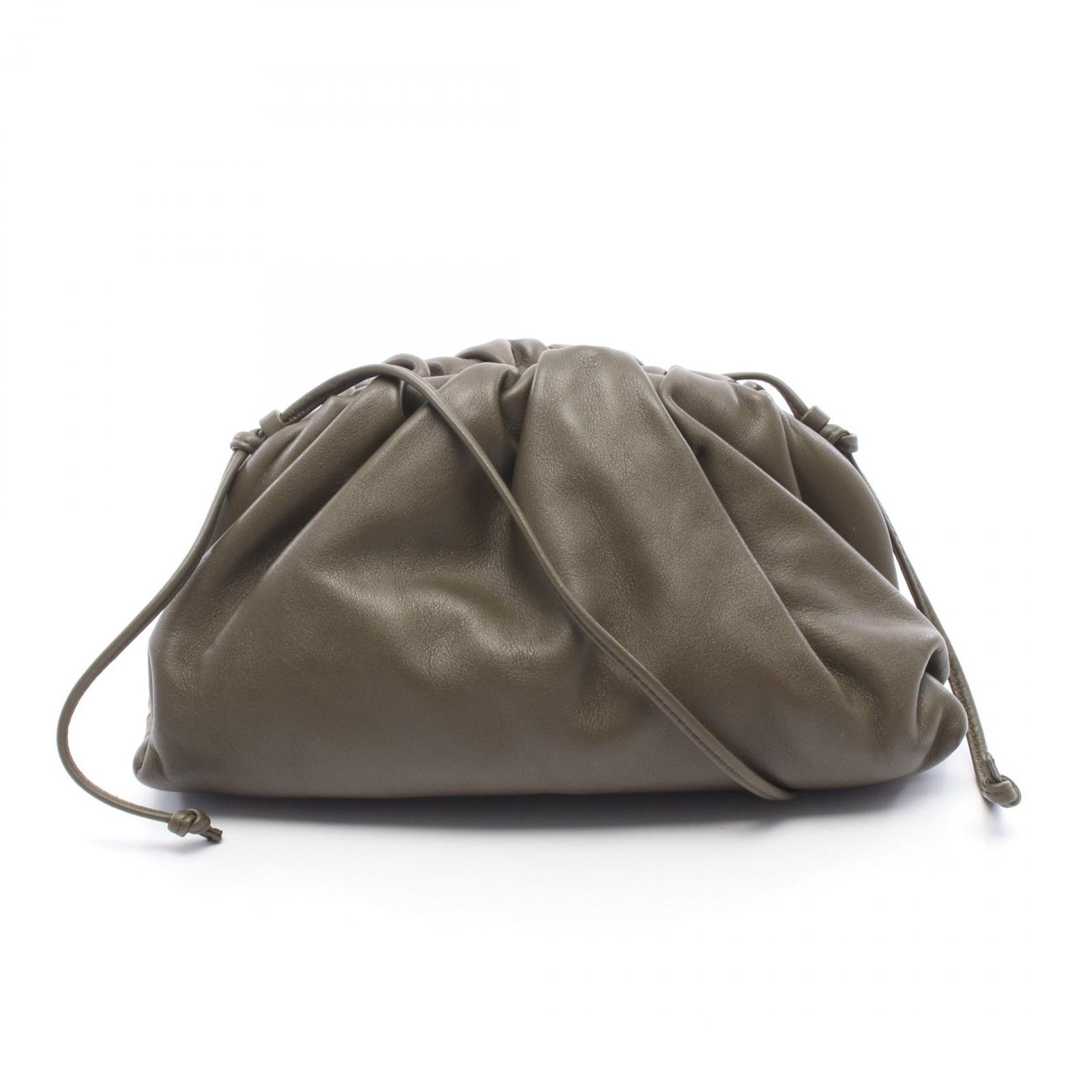 ボッテガヴェネタ BOTTEGA VENETA ショルダーバッグ ミニ ザ ポーチ 585852 VCP40 オリーブ レザー ザ・ポーチ ミニ レディース Used A