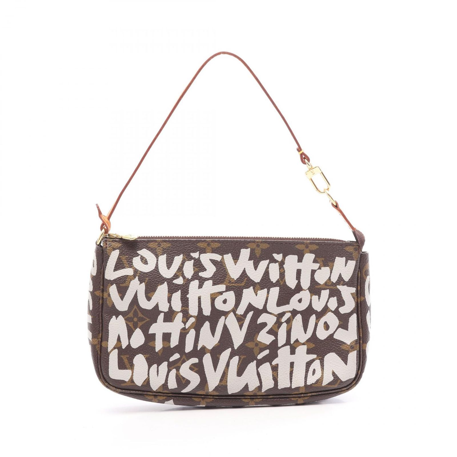 ルイ・ヴィトン LOUIS VUITTON ハンドバッグ ポシェットアクセソワール M92192 PVCコーティングキャンバス レザー ポシェット・アクセソワール レディース Used B
