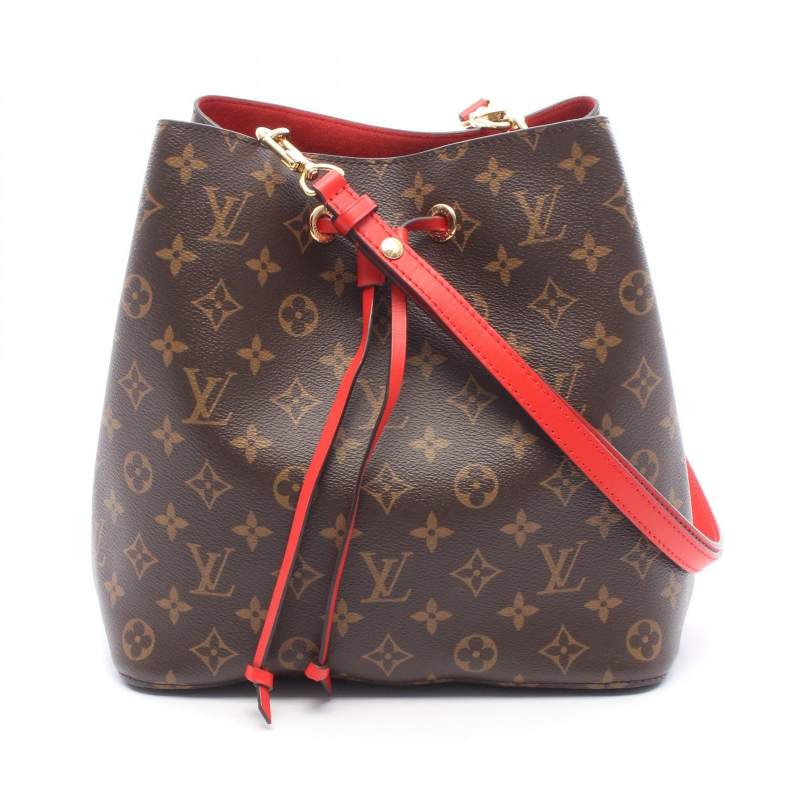 ルイ・ヴィトン LOUIS VUITTON ショルダーバッグ ネオノエ M44021 コクリコ PVCコーティングキャンバス レザー ネオノエ レディース Used A