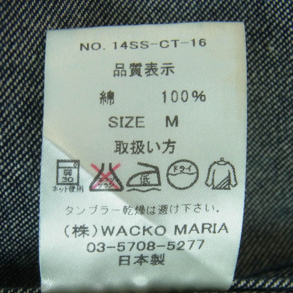 WACKO MARIA ワコマリア 14SS 14SS-CT-16 WASH DENIM COAT ウォッシュ
