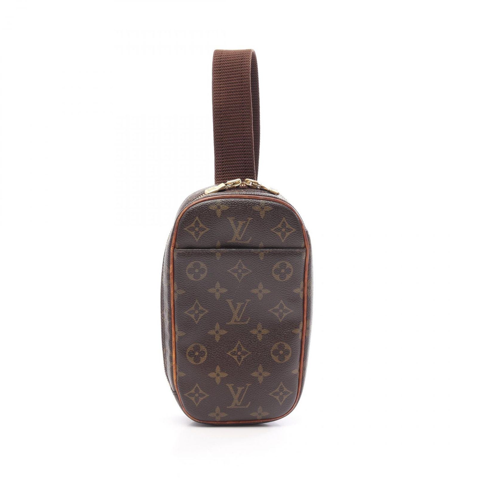 ルイ・ヴィトン LOUIS VUITTON ウエストバッグ ボディバッグ ポシェットガンジュ モノグラム M51870 PVCコーティングキャンバス レザー ポシェット・ガンジュ ユニセックス