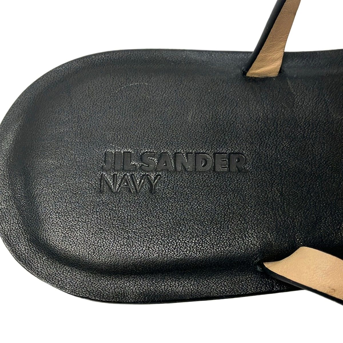 JILSANDER(ジルサンダー) サンダル 37 1/2 レディース美品 - 黒 NAVY
