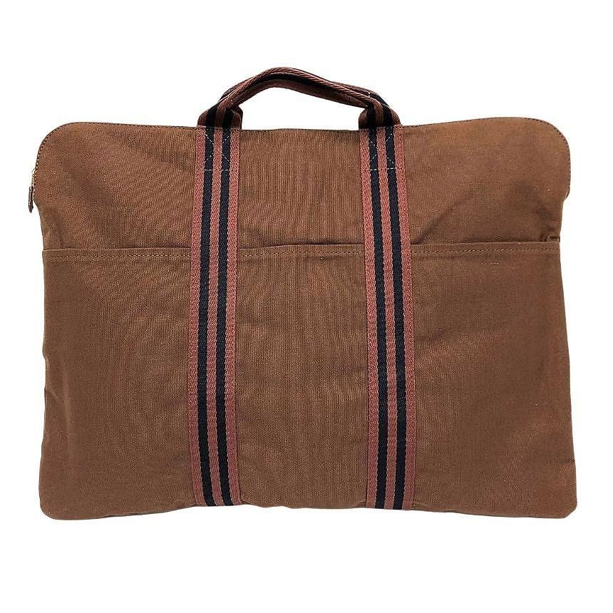 HERMES エルメス フールトゥ ポルトドキュマン ビジネスバッグ ブラウン 美品 aq13102