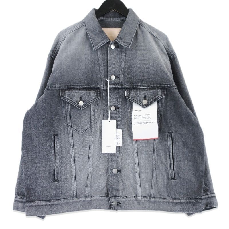 未使用 Graphpaper グラフペーパー Selvage Denim Jacket GU261-20055LB セルビッジデニムジャケット BLACK LIGHT FADE 2 99001296